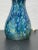 1960s Mid Century Blue Ceramic Lamps- A Pair For Sale - Image 4 of 8