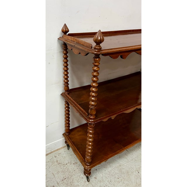 Napoleon III Console Table in Mahogany and Veneer, 1800s For Sale - Image 4 of 18
