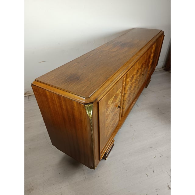 Mid-Century Modern Mid-Century Marquetry Sideboard, 1940s For Sale - Image 3 of 18