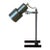 1970s Mid-Century Modern Brushed Aluminum Spot Desk Lamp With H-Base Adjustable Shade For Sale