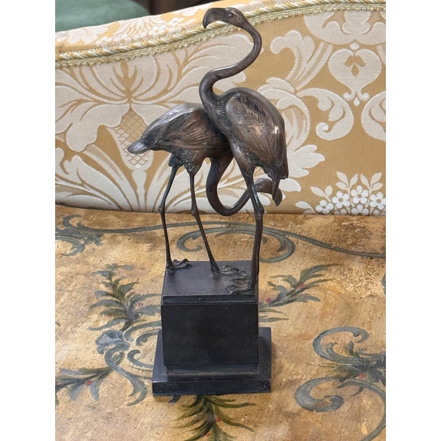 19th Century Bronze Flamingos by Franz Mazura For Sale - Image 9 of 9