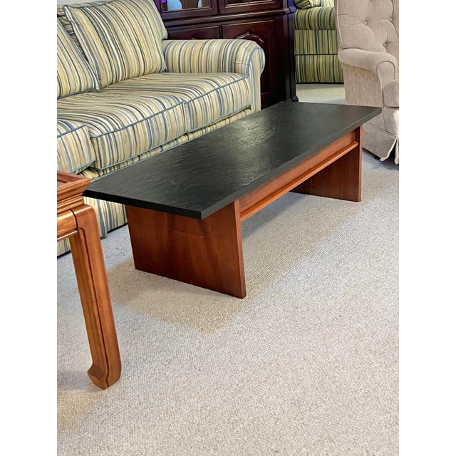 Lane Furniture 1960s Lane Coffee Table With Faux Black Slate For Sale - Image 4 of 6