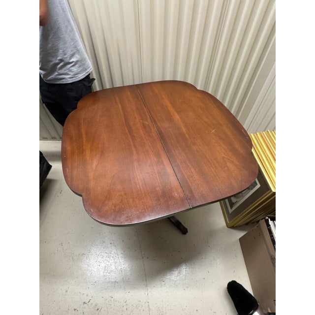 Early 1900s Duncan Phyfe Style Mahogany Folding Game Table With Brass Claw Feet For Sale In Miami - Image 6 of 13