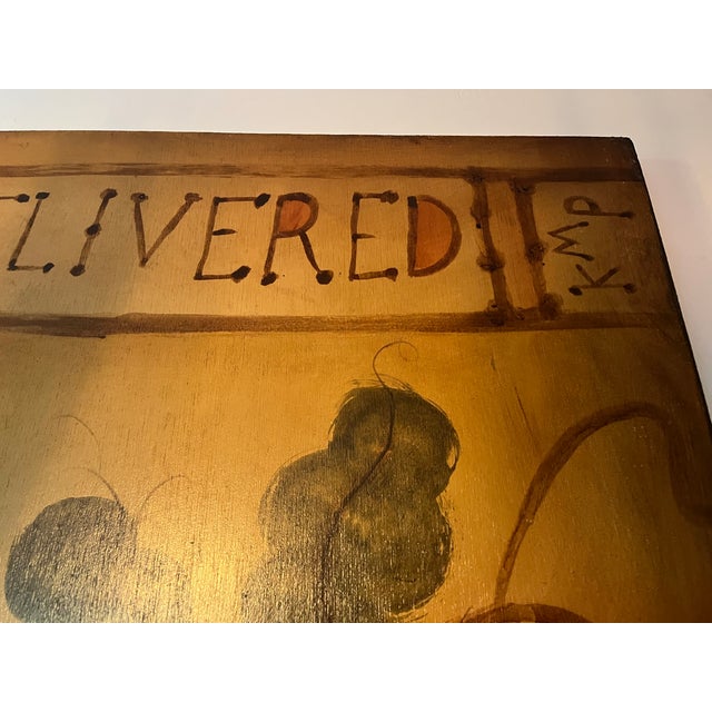 Three Paneled Painted Screen by Artist Kevin Paulsen, Boston Baked Beans Delivered For Sale In Providence - Image 6 of 8