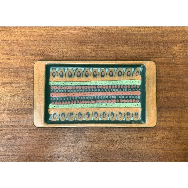 Vintage German Ceramic Plate from Keramik Manufaktur Kupfermühle, 1970s, in Very Good conditions. Designed 1970 to 1979 I...