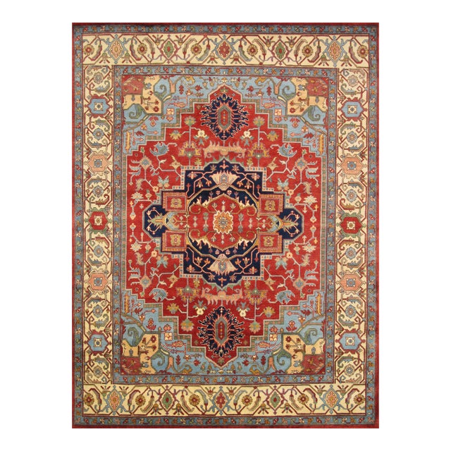 Serapi Wool Rust Area Rug- 4' 0'' X 6' 3'' For Sale