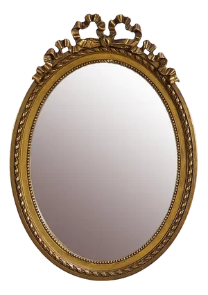 Antique Louis XVI Oval Mirror, 1890s