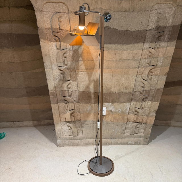 Brass ColortranBurbank California, Berkey Photo Inc Industrial Floor Lamp Mid Century For Sale - Image 8 of 14