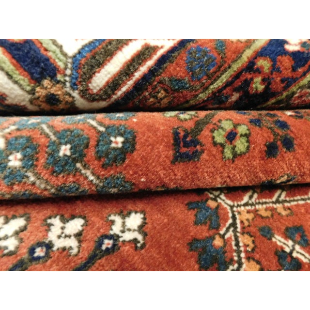 Semi Vintage Hand Knotted Persian Rug For Sale - Image 9 of 12