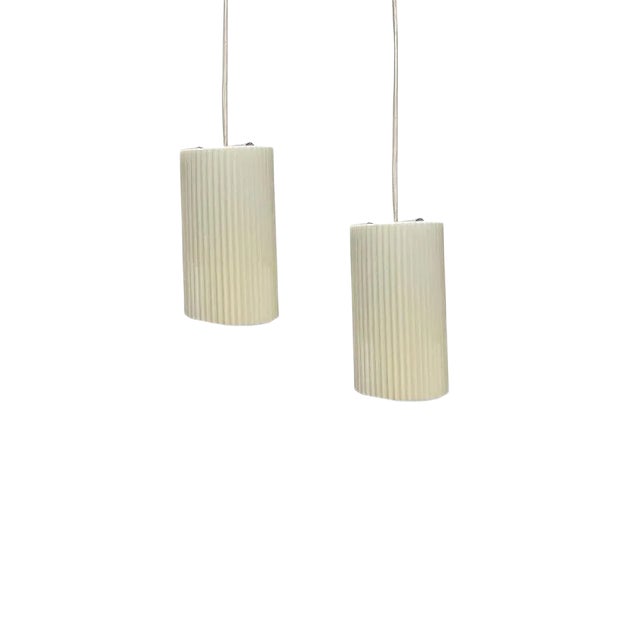 Mid-Century Modern German Plastic Pendant Lamp from Erco For Sale