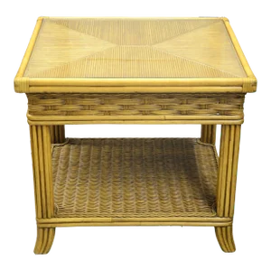 Braxton Culler Bamboo Glass Top Table