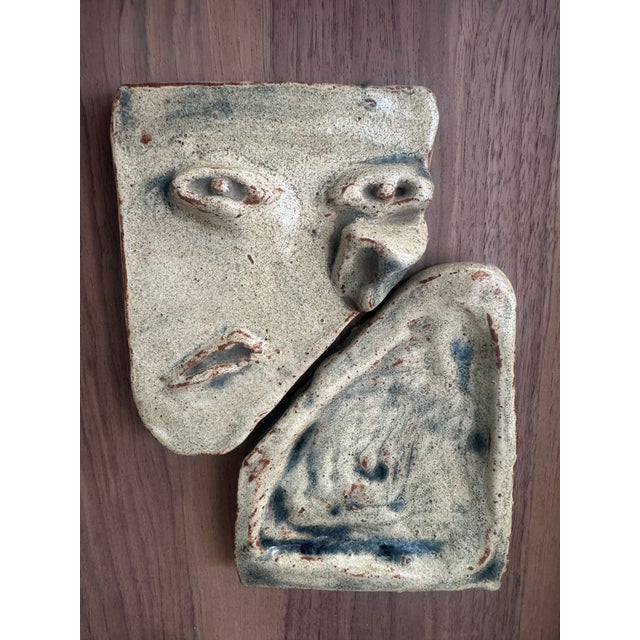 Ceramic Mid 20th Century Abstract Ceramic Wall Art, Framed For Sale - Image 7 of 11