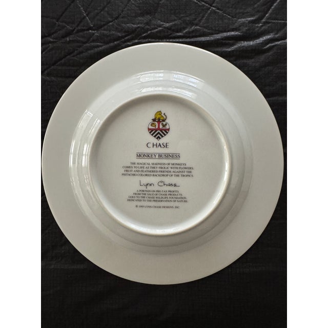 American 1990s Monkey Business Lynn Chase Large Rim Soup Bowl For Sale - Image 3 of 3