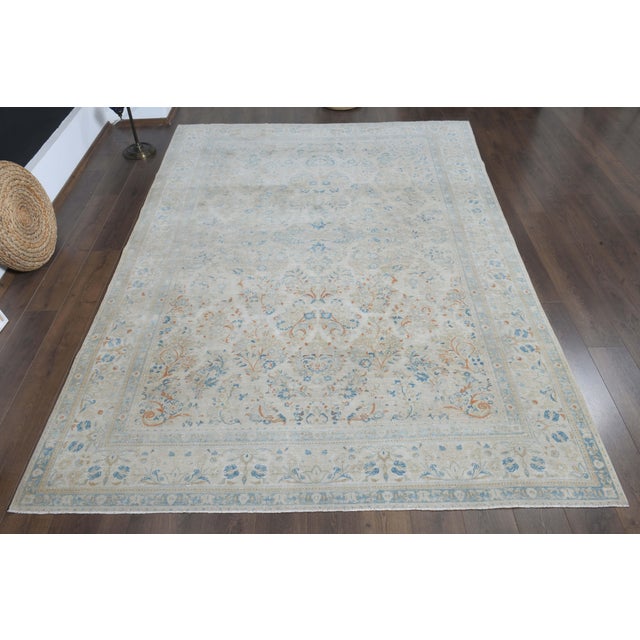 Vintage Persian Hand-Knotted area rug is a semi-antique vintage area rug. The '70s Eastern region of Anatolian's unique...