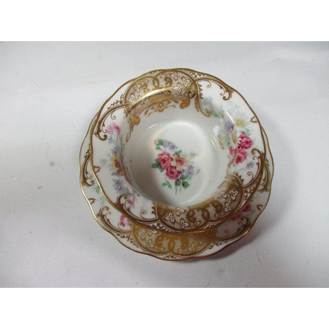 1920s Antique Limoges France Porcelain Custard Ramekins Set- 6 Pieces For Sale - Image 5 of 9