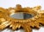 Mid-Century Modern Italian Sunburst Wall Mirror in Wood and Resin, 1950s For Sale - Image 6 of 15