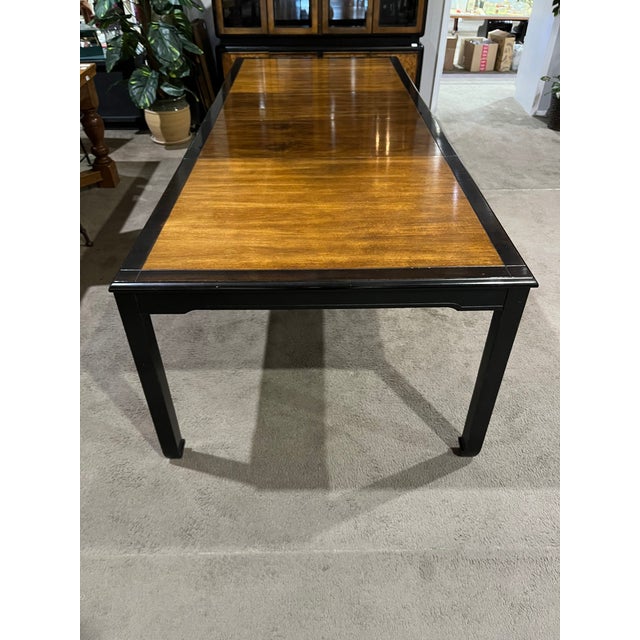 Bernhardt Bernhardt Asian Style Dining Table & 6 Chairs - Set of 7 For Sale - Image 4 of 12