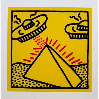 Keith Haring (1958-1990), Untitled, 1984, (Pyramid With UFOs),Copyright Keith Haring Foundation, Licensed by Artestar New York, Printed in the Uk 4/51 For Sale