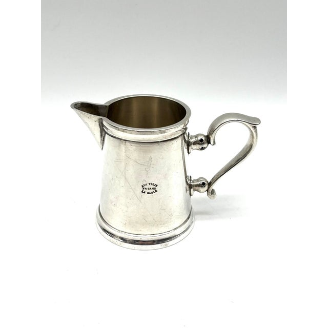 Art Deco Silver Aux Trois Faisans Bowl and Pitchers from Lafond, Paris, France, 1920s, Set of 3 For Sale - Image 16 of 18