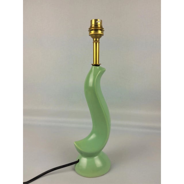 Aqua Ceramic Bird Table Lamp, 1950s For Sale - Image 8 of 13