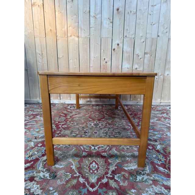 1960s Scandinavian Style Flat Desk in Walnut and Oak attributed to Petersen Bernt, 1960s For Sale - Image 5 of 8