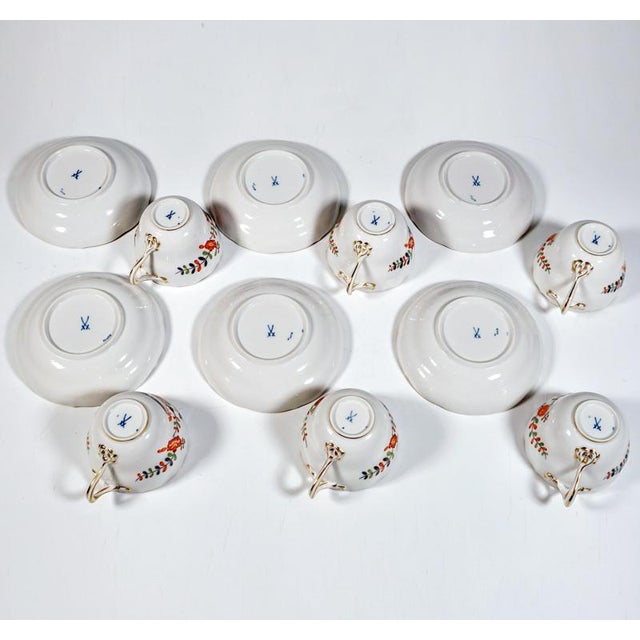 Blue 20th Century Coffee Set for 6 People from Meissen, Set of 22 For Sale - Image 8 of 11