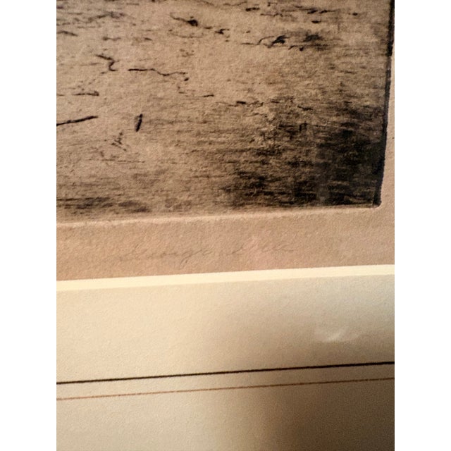 Printmaking Materials 1930s Autical George Gale Signed Original Maritime Etching "Dropping the Tug" Framed For Sale - Image 7 of 11