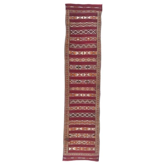 Antique Moroccan Flat Runner For Sale - Image 15 of 15