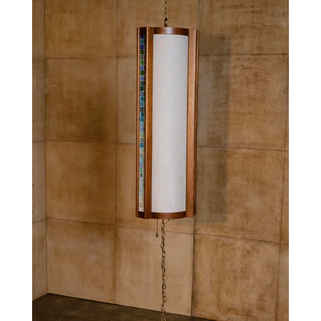 1960s John Keal Chain Pole Lamp For Sale - Image 9 of 11