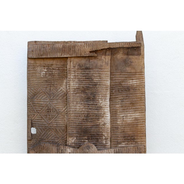 African Large 74" Oxidized Gray Mgbo Ezi Igbo Door For Sale - Image 3 of 8