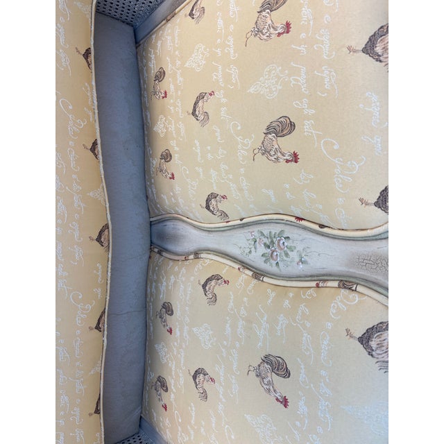 Early 21st Century Upholstered Settee Loveseat For Sale In Chicago - Image 6 of 12