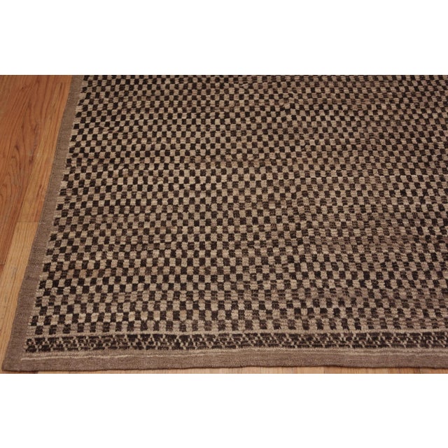 Brown Large Modern Area Rug For Sale - Image 8 of 9