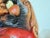 Wood Vintage Hand-Carved Wood Daruma Bodhidharma Wall Mask With Hossu Fly Whisk For Sale - Image 7 of 12