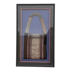 Antique Framed Hmong Baby Carrier