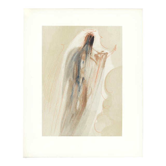 1963 Dalí Divine Comedy Engraving Paradis Chant 30 "Arrivée Dans L'Empyrean" (Arrival in the Empyrean) For Sale