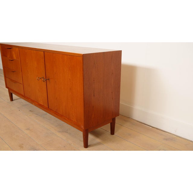 Vintage Teak Sideboard by Erling Torvits for Klim Mobelfabrik, 1960s For Sale - Image 4 of 12