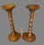 Antique Pair Wood Barley Twist Pedestal Plant Candle Stands For Sale - Image 11 of 12