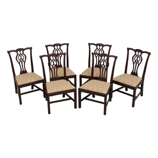 Set of 6 Stickley Mahogany Dining Chairs For Sale