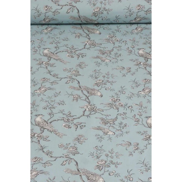 A beautifully elegant pattern of trailing florals and birds in a French toile inspired design. A double width printed...