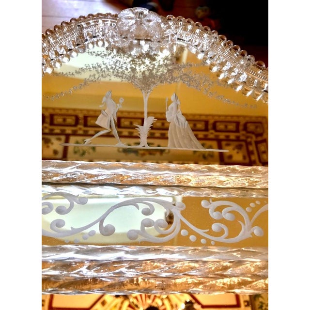 Vintage Opulent Murano Mirror, 1920s For Sale - Image 6 of 9
