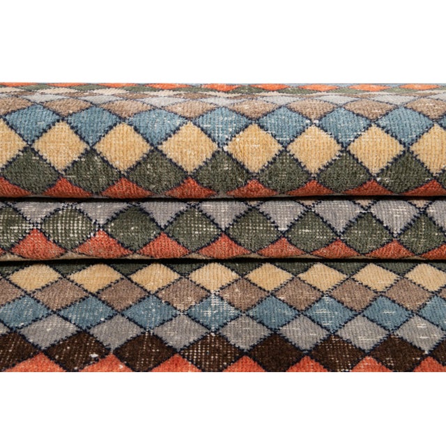 Vintage Turkish Wool Rug 4 X 7 For Sale In New York - Image 6 of 13