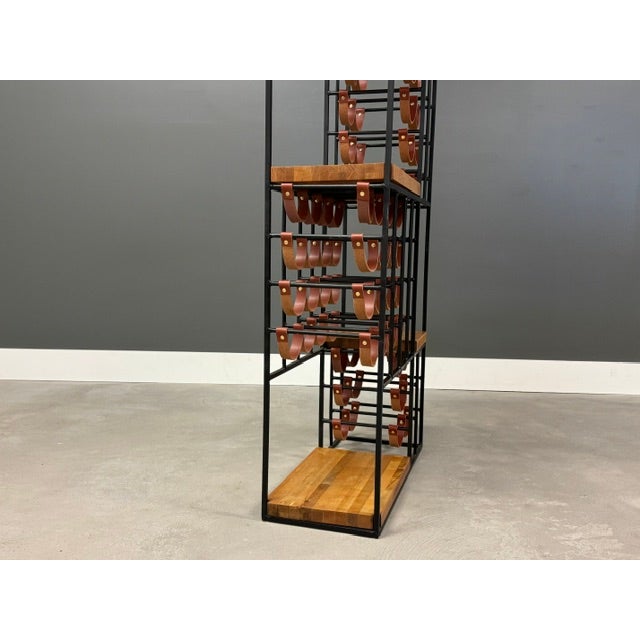 Arthur Umanoff 1960s Arthur Umanoff 40 Bottle Wine Rack For Sale - Image 4 of 10