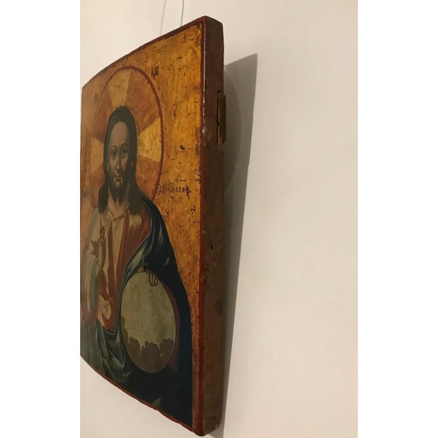 Christ the Savior of the World Icon For Sale - Image 5 of 7