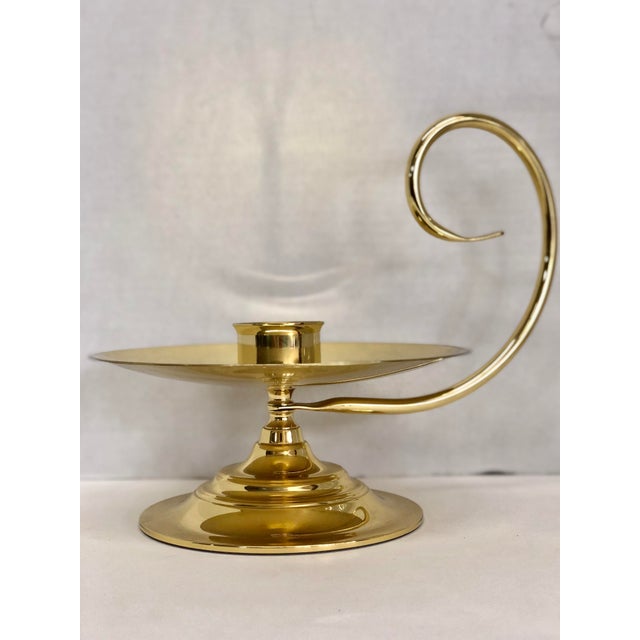 Vintage Baldwin Brass Colonial Victorian Chamber Hurricane Candle