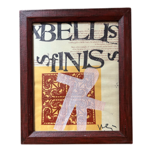 Contemporary Collage by Wayne Cunningham ‘ Belli Finis Cut It Out ‘ ~ Stop War Series