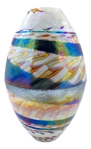 Original Murano Glass Oval Vase by Yourmurano