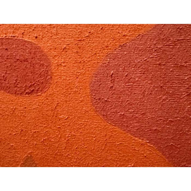 Orange Abstract Acrylic Painting by Stanley Donald Tschopp For Sale In Los Angeles - Image 6 of 7