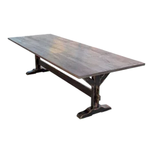 Trestle Table in Solid Walnut by Petersen Antiques