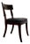 Hollywood Regency Leather Klismos Side Chair by Mirak For Sale