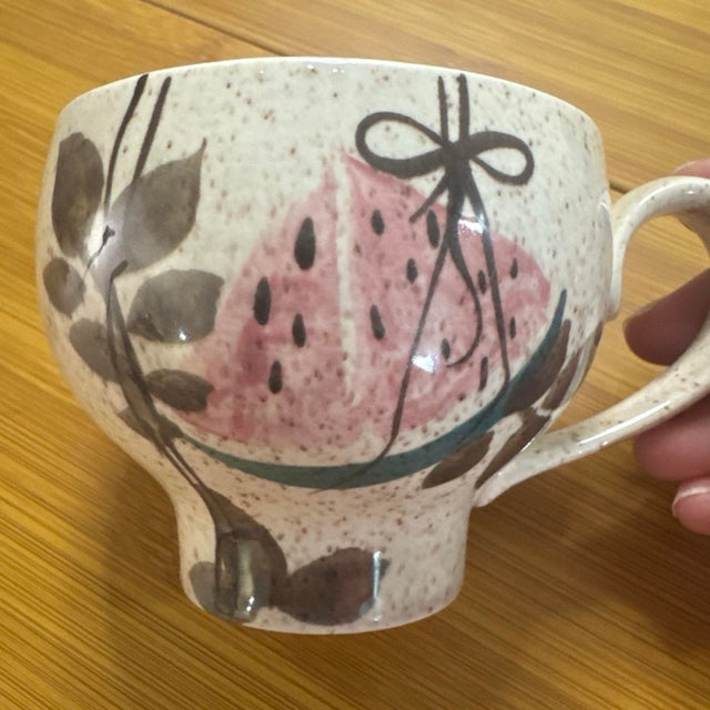 Mid-Century Modern Set of 8 Mid-Century Modern Red Wing Pottery "Tampico" Cup – Futura Shape (1950s) For Sale - Image 3 of 6